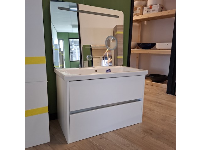 Badmeubel como, glans wit - afbeelding 9 van  14