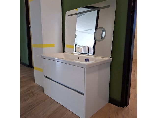 Badmeubel como, glans wit - afbeelding 10 van  14