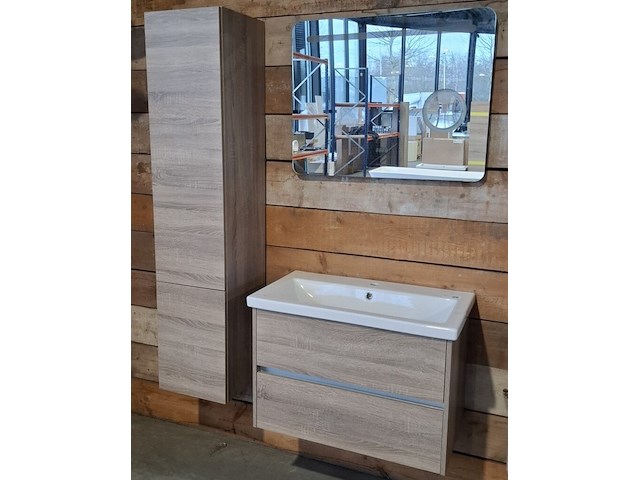 Badmeubel como, grijs eiken - afbeelding 1 van  17