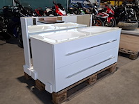 Badmeubel dekker, lanesto, glans wit - afbeelding 1 van  10