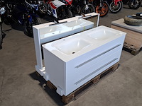 Badmeubel dekker, lanesto, glans wit - afbeelding 3 van  10