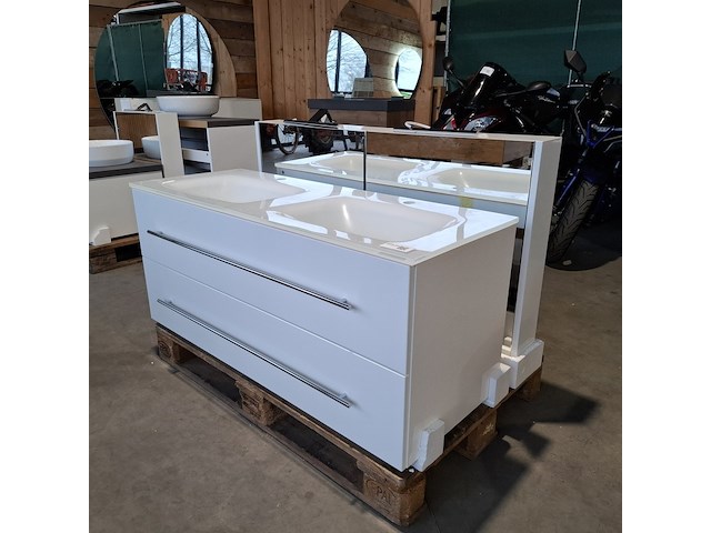 Badmeubel dekker, lanesto, glans wit - afbeelding 4 van  10