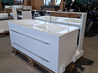 Badmeubel dekker, lanesto, glans wit - afbeelding 4 van  10