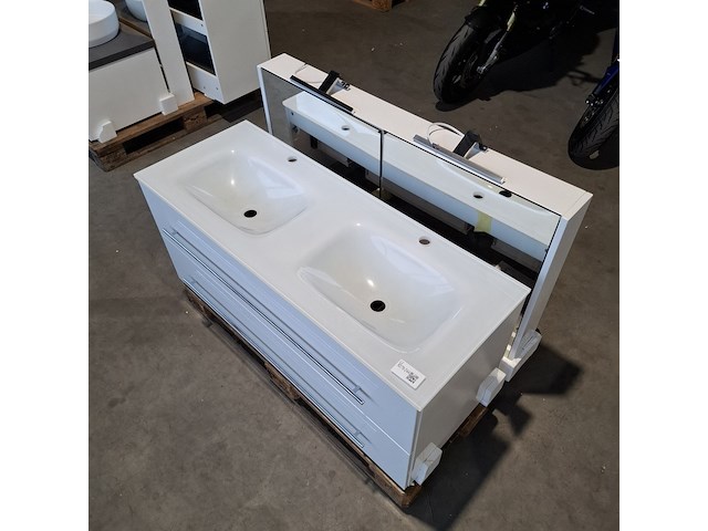 Badmeubel dekker, lanesto, glans wit - afbeelding 5 van  10