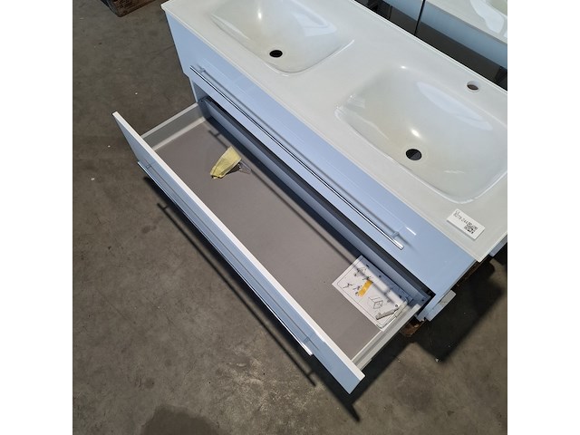 Badmeubel dekker, lanesto, glans wit - afbeelding 6 van  10