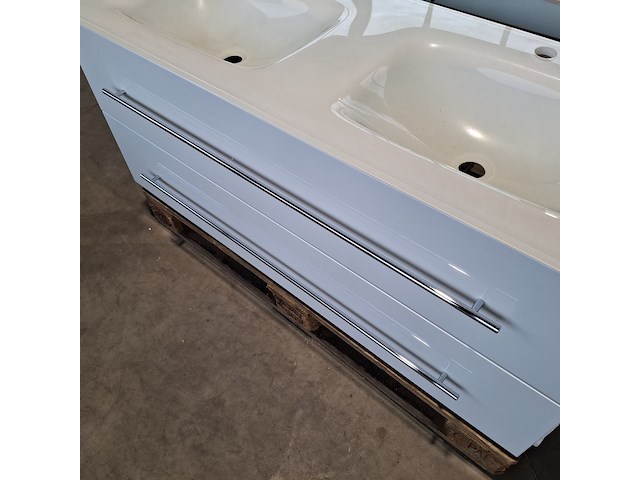 Badmeubel dekker, lanesto, glans wit - afbeelding 9 van  10