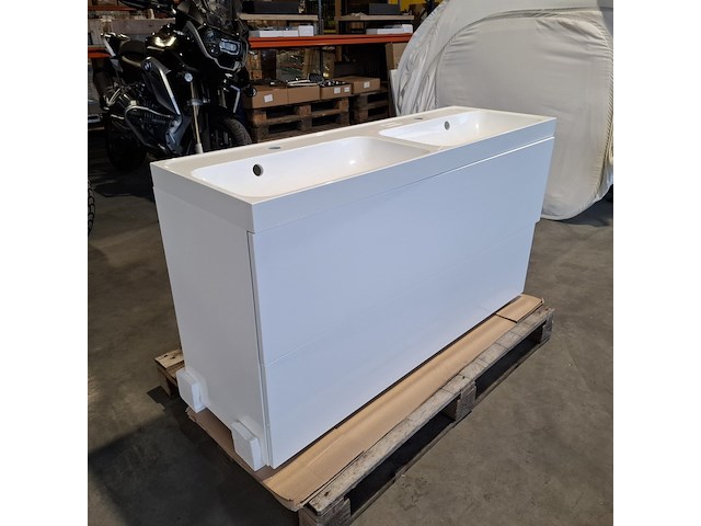 Badmeubel dekker, lanesto, glans wit - afbeelding 1 van  10