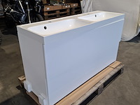 Badmeubel dekker, lanesto, glans wit - afbeelding 1 van  10