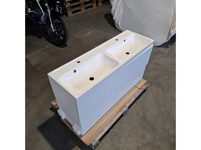 Badmeubel dekker, lanesto, glans wit - afbeelding 4 van  10