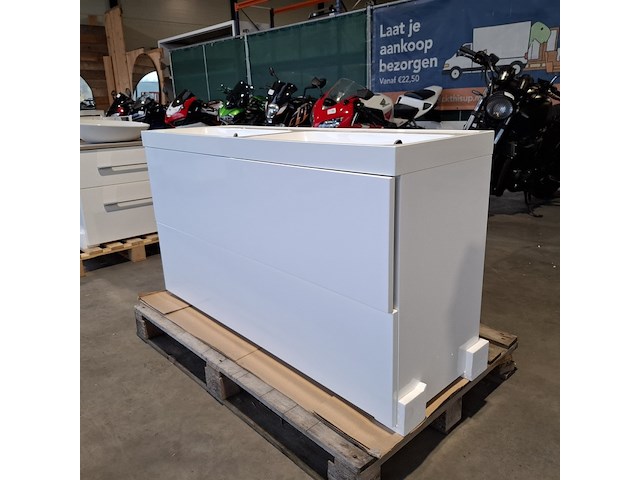 Badmeubel dekker, lanesto, glans wit - afbeelding 7 van  10