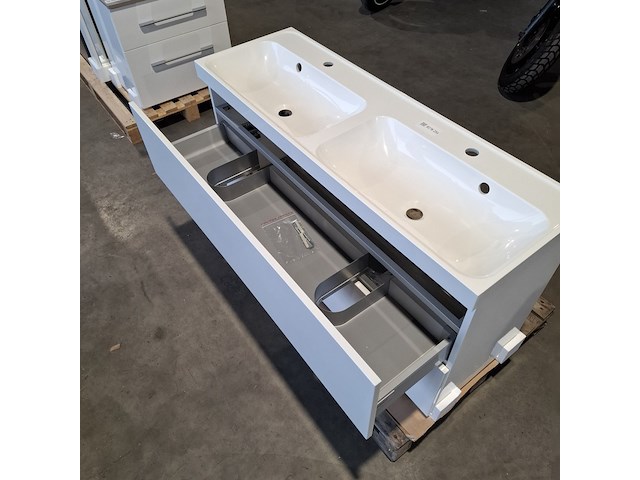 Badmeubel dekker, lanesto, glans wit - afbeelding 8 van  10