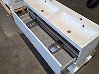 Badmeubel dekker, lanesto, glans wit - afbeelding 8 van  10