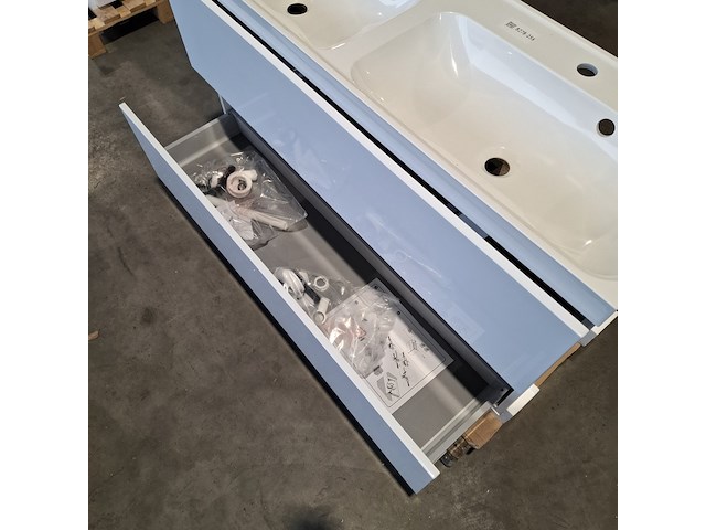 Badmeubel dekker, lanesto, glans wit - afbeelding 9 van  10