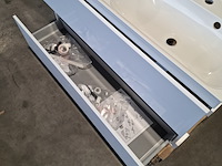 Badmeubel dekker, lanesto, glans wit - afbeelding 9 van  10