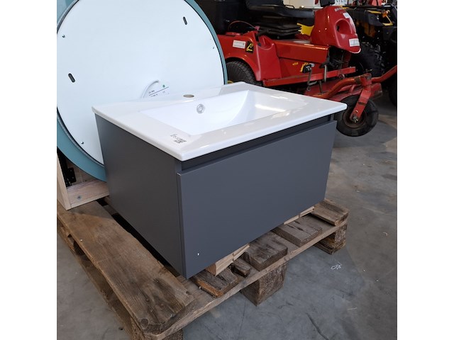 Badmeubel dekker, lanesto, mat antraciet - afbeelding 1 van  7