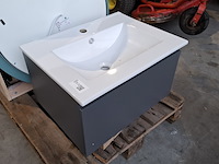 Badmeubel dekker, lanesto, mat antraciet - afbeelding 2 van  7