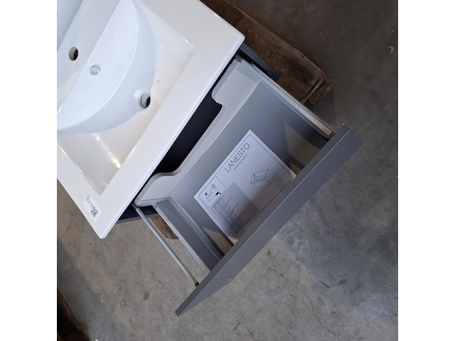 Badmeubel dekker, lanesto, mat antraciet - afbeelding 6 van  7