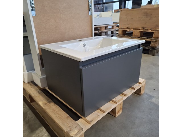 Badmeubel dekker, lanesto, mat antraciet - afbeelding 1 van  6