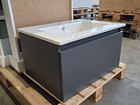 Badmeubel dekker, lanesto, mat antraciet - afbeelding 1 van  6