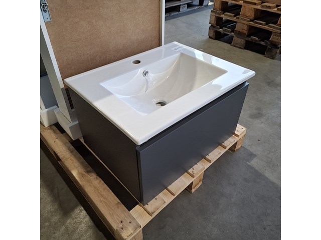 Badmeubel dekker, lanesto, mat antraciet - afbeelding 2 van  6