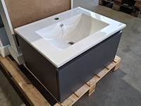 Badmeubel dekker, lanesto, mat antraciet - afbeelding 2 van  6