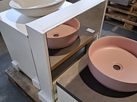 Badmeubel dekker, lanesto, mat wit - afbeelding 2 van  10