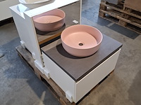 Badmeubel dekker, lanesto, mat wit - afbeelding 3 van  10