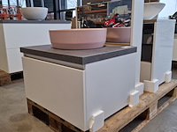 Badmeubel dekker, lanesto, mat wit - afbeelding 4 van  10