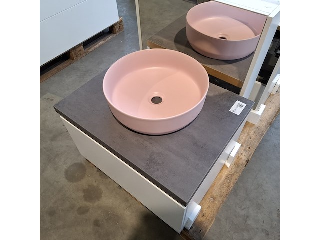 Badmeubel dekker, lanesto, mat wit - afbeelding 6 van  10