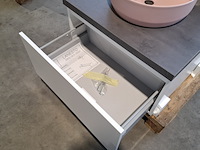 Badmeubel dekker, lanesto, mat wit - afbeelding 8 van  10