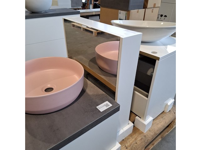 Badmeubel dekker, lanesto, mat wit - afbeelding 10 van  10