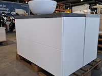 Badmeubel dekker, lanesto, mat wit - afbeelding 4 van  10