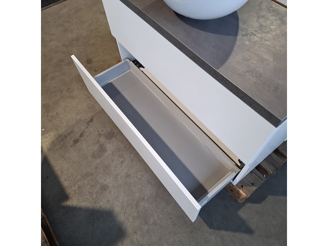 Badmeubel dekker, lanesto, mat wit - afbeelding 9 van  10