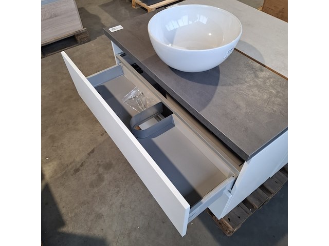 Badmeubel dekker, lanesto, mat wit - afbeelding 10 van  10