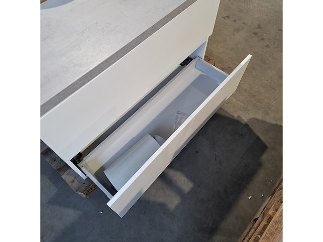 Badmeubel dekker, lanesto, mat wit - afbeelding 8 van  8