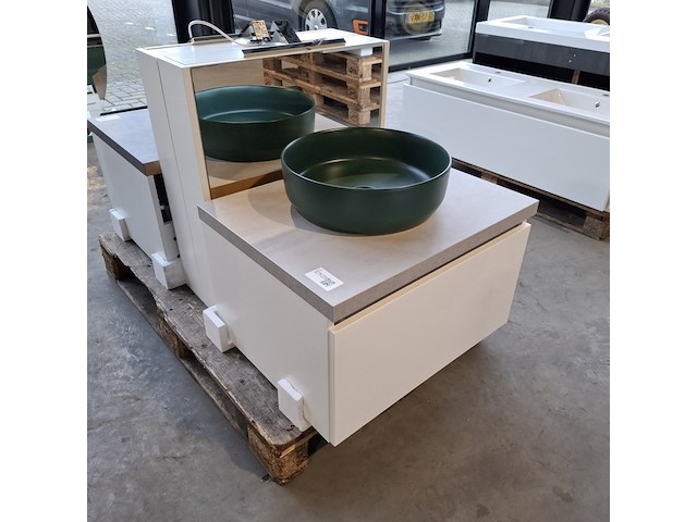 Badmeubel dekker, lanesto, matwit - afbeelding 2 van  8