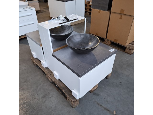 Badmeubel dekker, lanesto, matwit - afbeelding 5 van  12