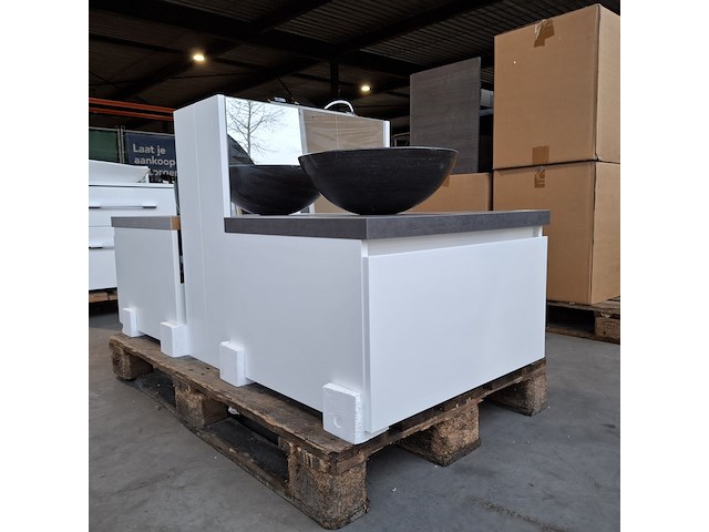 Badmeubel dekker, lanesto, matwit - afbeelding 6 van  12