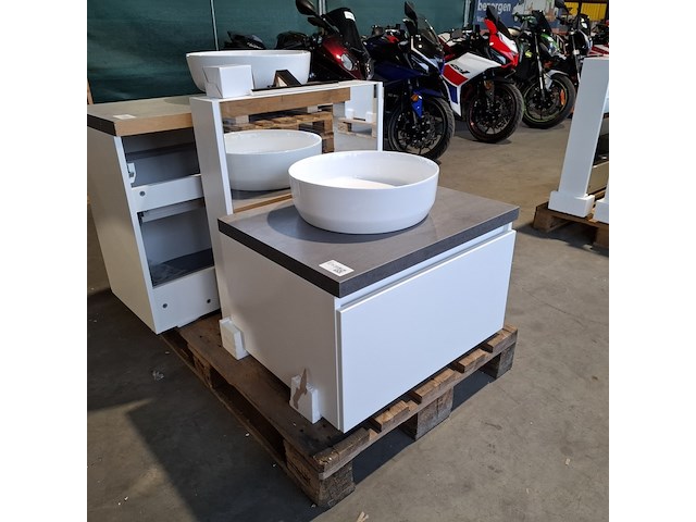 Badmeubel dekker, lanesto, matwit - afbeelding 1 van  10