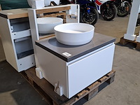 Badmeubel dekker, lanesto, matwit - afbeelding 1 van  10