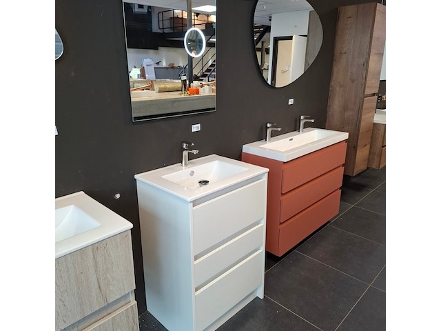 Badmeubel delpha, d-motion, glans wit - afbeelding 5 van  12