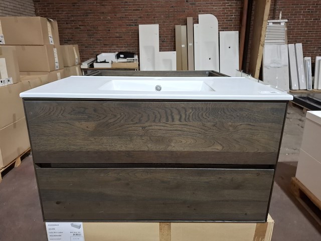 Badmeubel donker eiken - afbeelding 1 van  10