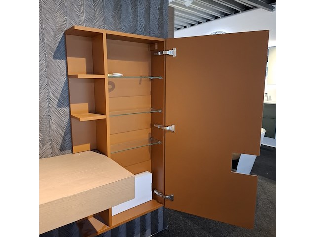 Badmeubel edoné, eiken/orange - afbeelding 10 van  23