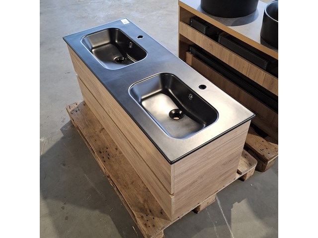 Badmeubel, eiken - afbeelding 5 van  8