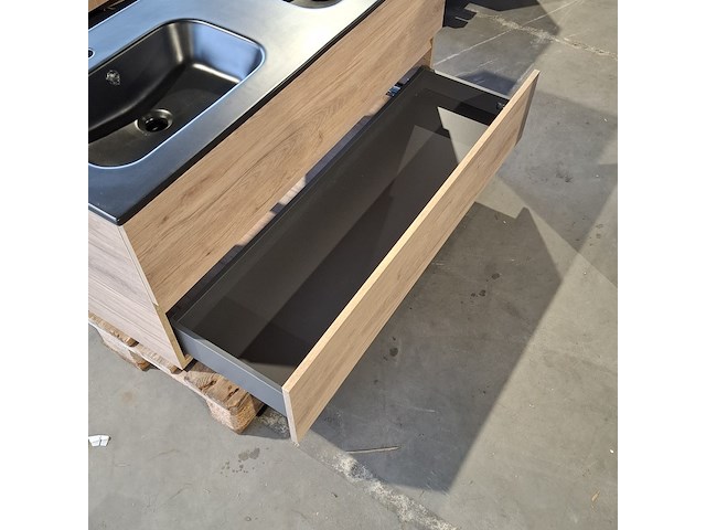 Badmeubel, eiken - afbeelding 6 van  8
