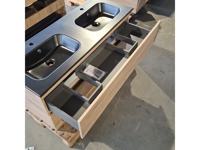 Badmeubel, eiken - afbeelding 7 van  8