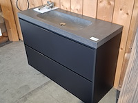 Badmeubel elise, winterswijk, mat zwart - afbeelding 5 van  11