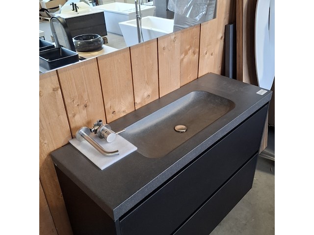 Badmeubel elise, winterswijk, mat zwart - afbeelding 6 van  11