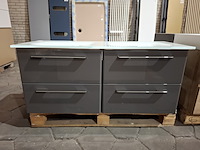 Badmeubel glans antraciet - afbeelding 1 van  14