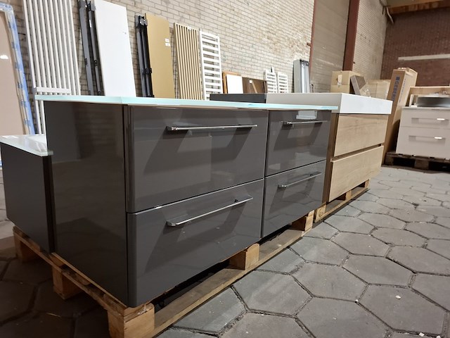 Badmeubel glans antraciet - afbeelding 8 van  14